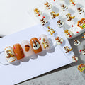 Hello Claws | Lovely Squirrel Embossed Pattern Design Nail Deco Sticker