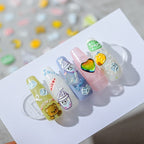 Hello Claws | Milk Tea Bunny and Bear Nail Deco Sticker
