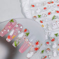 Hello Claws | Nail Deco Pink Strawberry Bunny Sticker