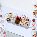 Hello Claws | Teddy Bear 3D Embossed Korean Nail Deco Sticker
