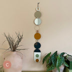 Longer Wall Art - Geometric Artwork - Minimal Home Decor - New Home Trend - Slim Centre Piece Art - Thin Wall Tapestry - Wood Art