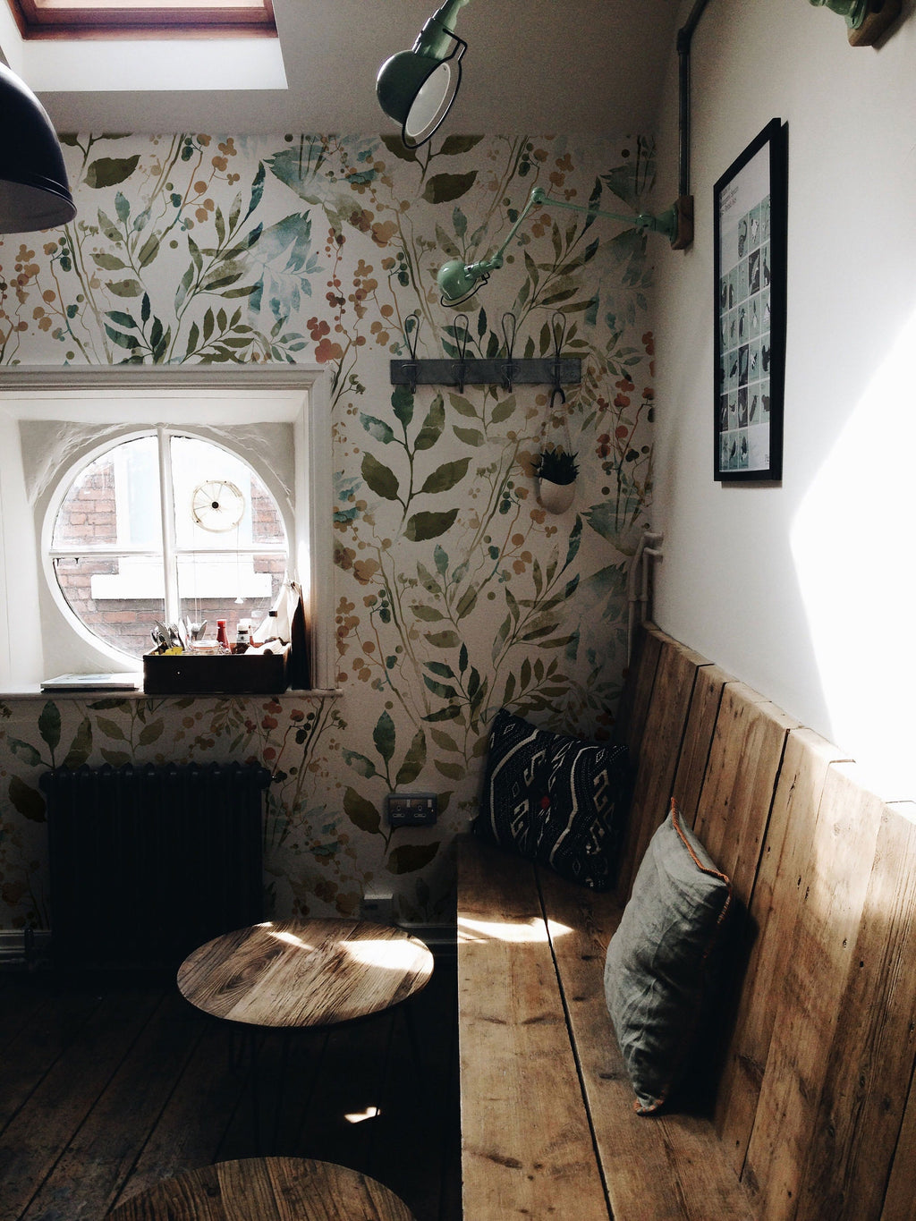 Herb Leaves Watercolour Wallpaper