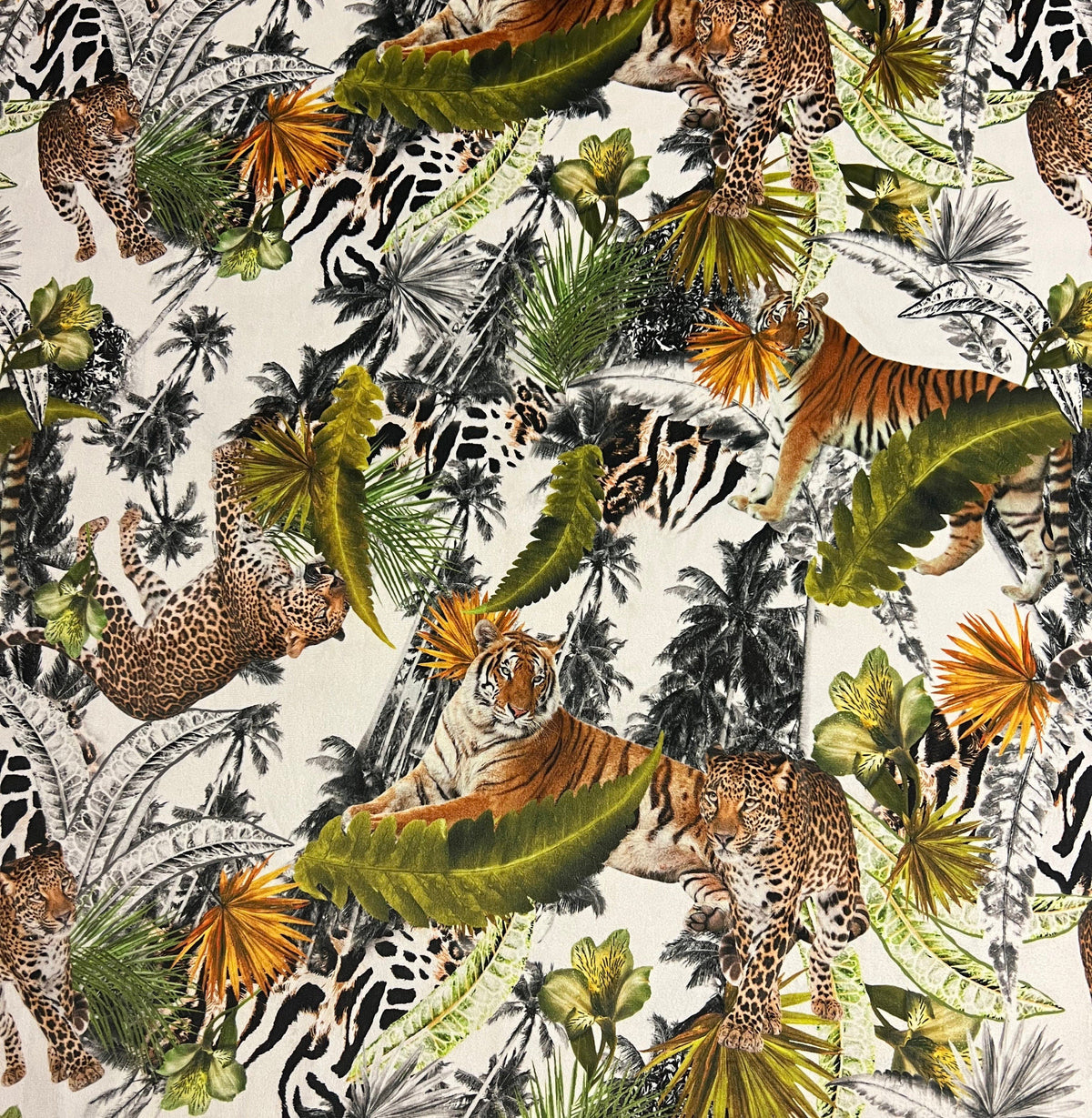 Tiger Cheetah Jungle Velvet Lampshade | Extra Tall Cone Light Shade | Bespoke Handmade UK