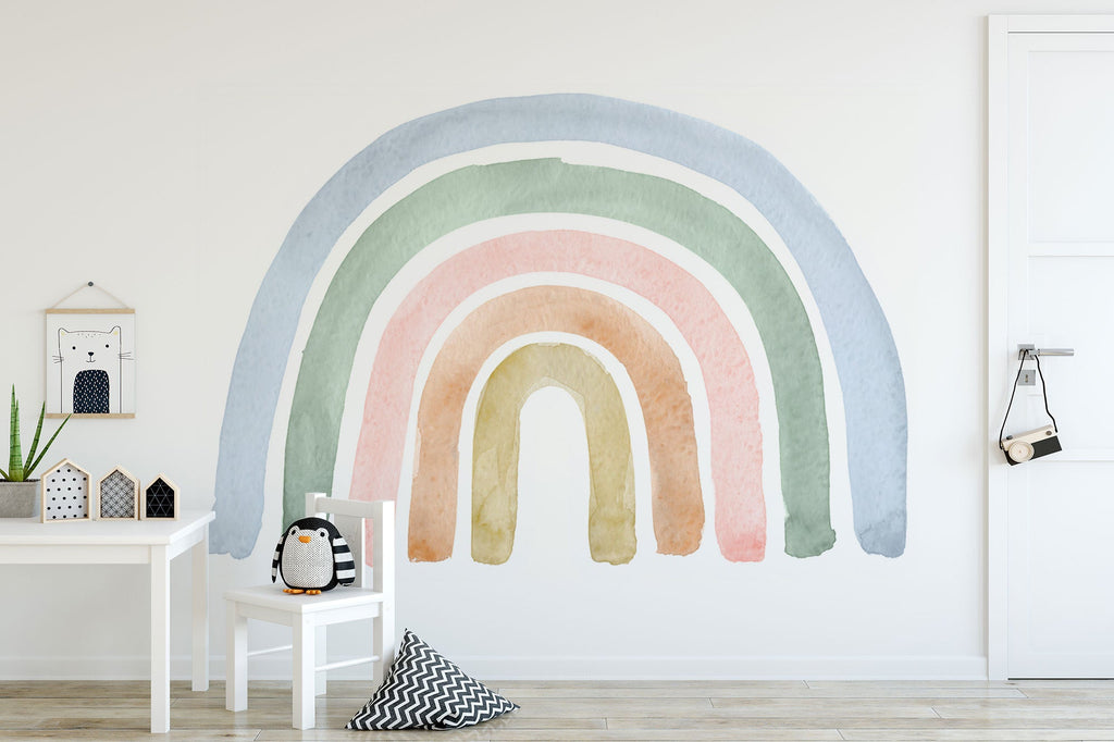 Rainbow Watercolour Wall Decal