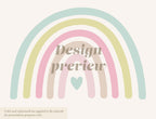 Rainbow Wall Sticker Drawn - With A Small Heart