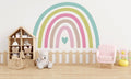 Rainbow Wall Sticker Drawn - With A Small Heart