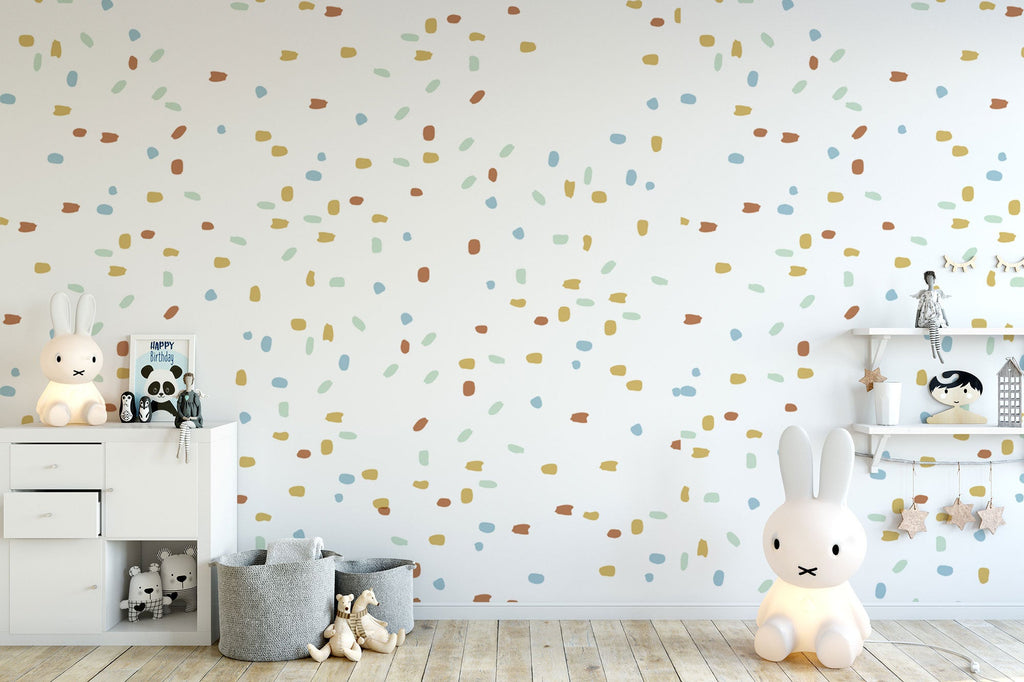 Irregular shape dots 190 Five Color Stickers