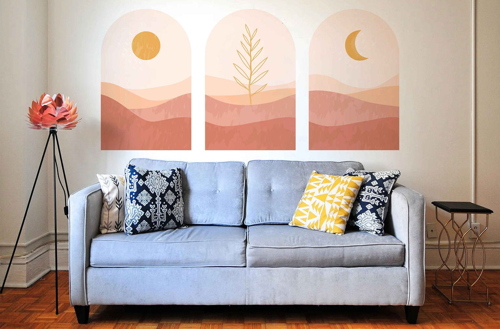 Boho Arch Wall Decal Set | Wall Art Decorations | Boho Wall Decal | Wall Sticker | Modern Wall Decor | Bedroom Decor | Wall Decorations