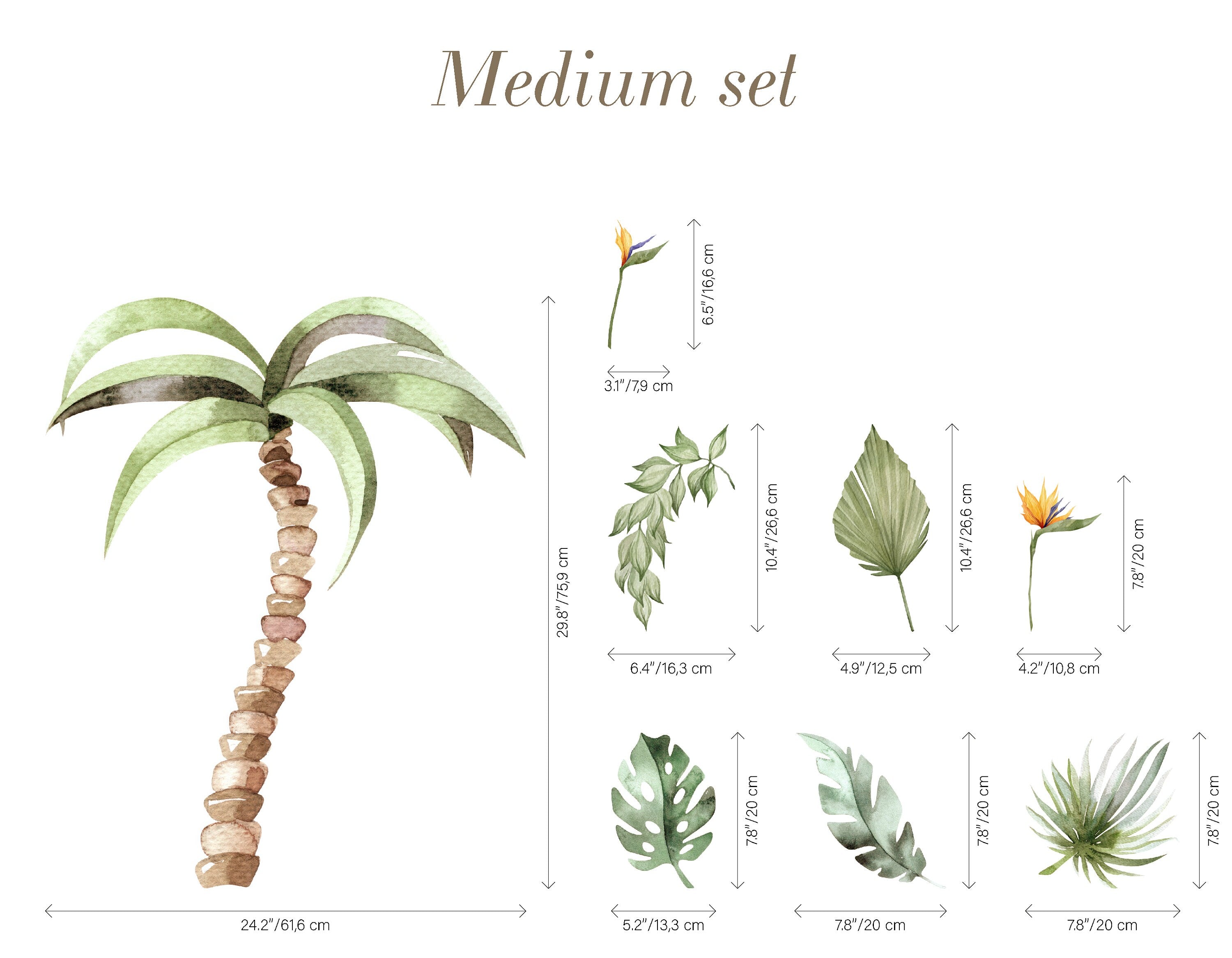 Jungle Animal Wall Stickers: Repositionable Nursery Decals for Your Little One's Room