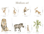 Jungle Animal Wall Stickers: Repositionable Nursery Decals for Your Little One's Room