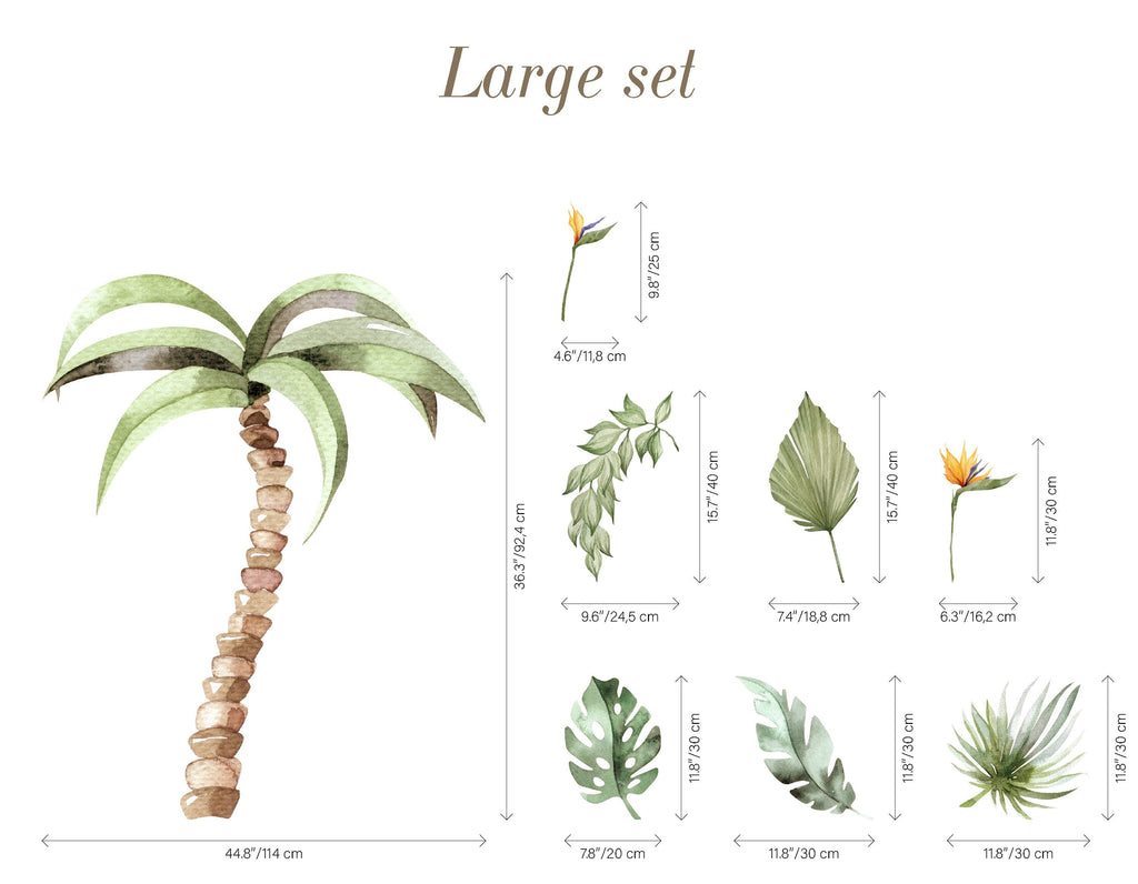 Jungle Animal Wall Stickers: Repositionable Nursery Decals for Your Little One's Room