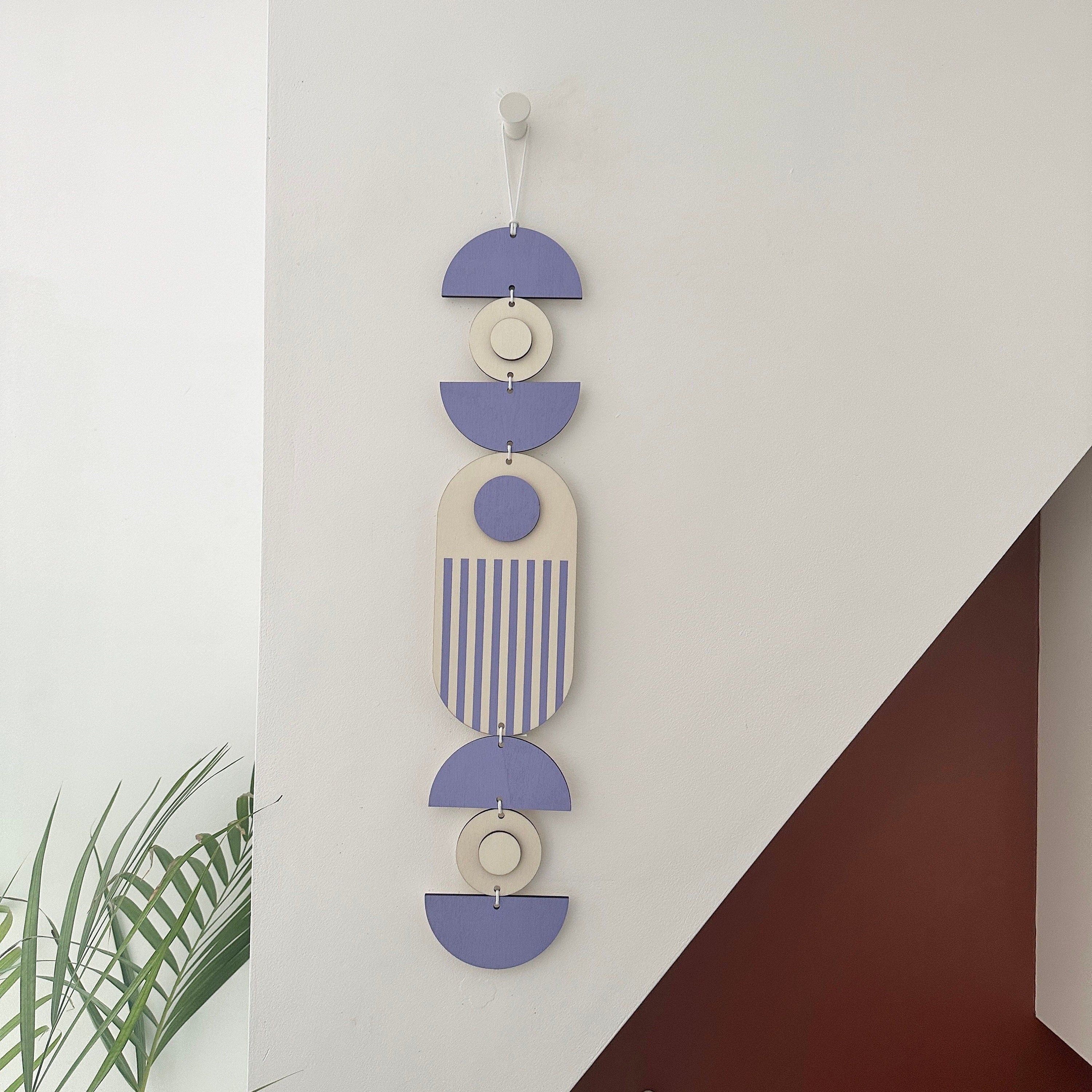 Bright Pastel Wall Hangings - Geometric Artwork - Colourful Home Decor