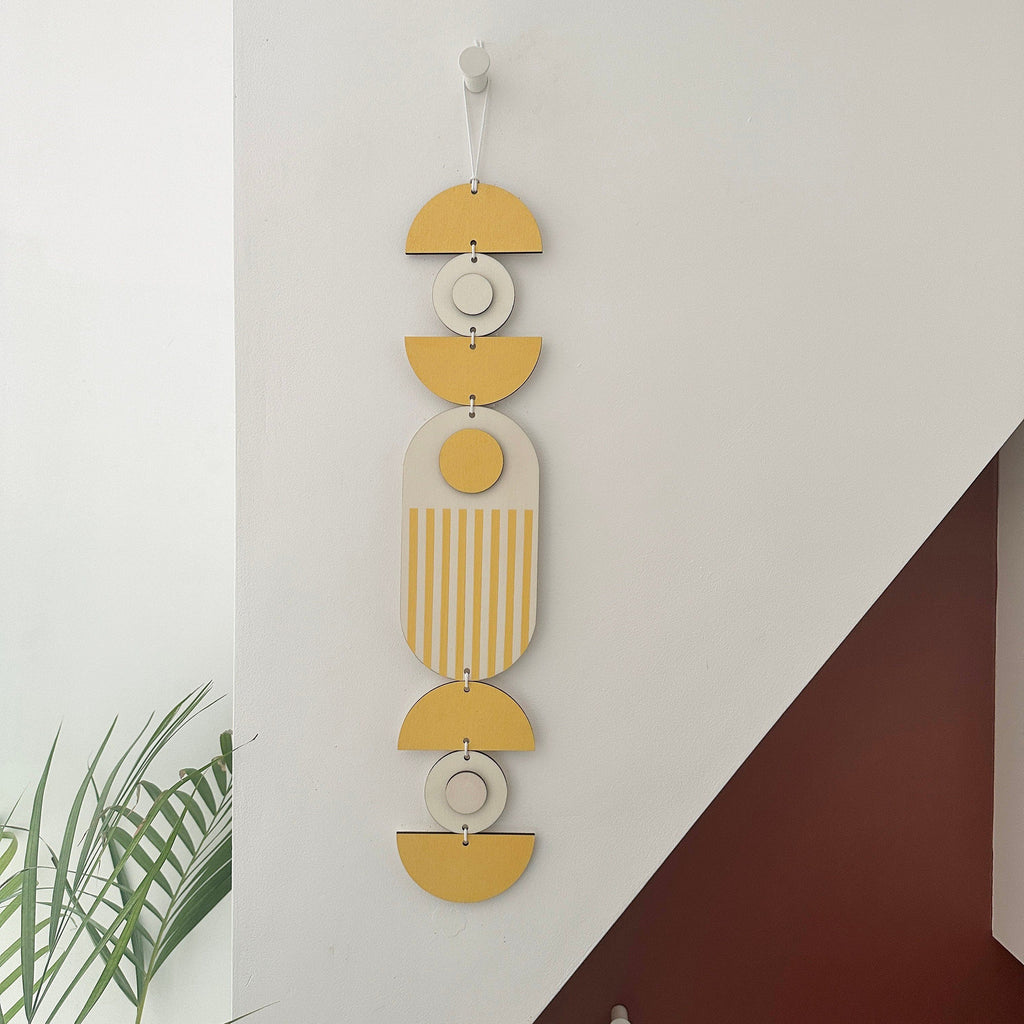 Bright Pastel Wall Hangings - Geometric Artwork - Colourful Home Decor