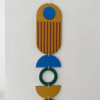 Painted Wall Hanging - African Inspired Art - Colourful Wall Decor - Slim Long Art - Thin Wall Hanging - New Home Gift - Custom Wall Art