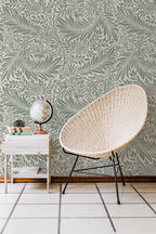 Larkspur Sage Green William Morris Removable Wallpaper | Self-Adhesive | Pasted | Mural | Temporary | Feature Wall