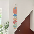 Modern Geometric Wall Art - Barbiecore Decor - Bright Pink Room Decor