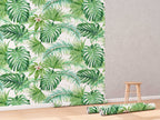 Tropical Leaves Peel and Stick Wallpaper | Removable Monstera Palms Mural | Eco Friendly Wall Decor