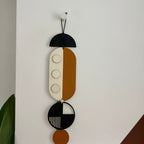 Modern Retro Wall Art - Geometric Artwork - Minimal Home Decor - New Home Trend - Slim Centre Piece Art - Long Wall Tapestry - Wood Art