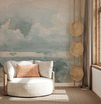 Classic Clouded Wall Mural | Sky Scene Wallpaper