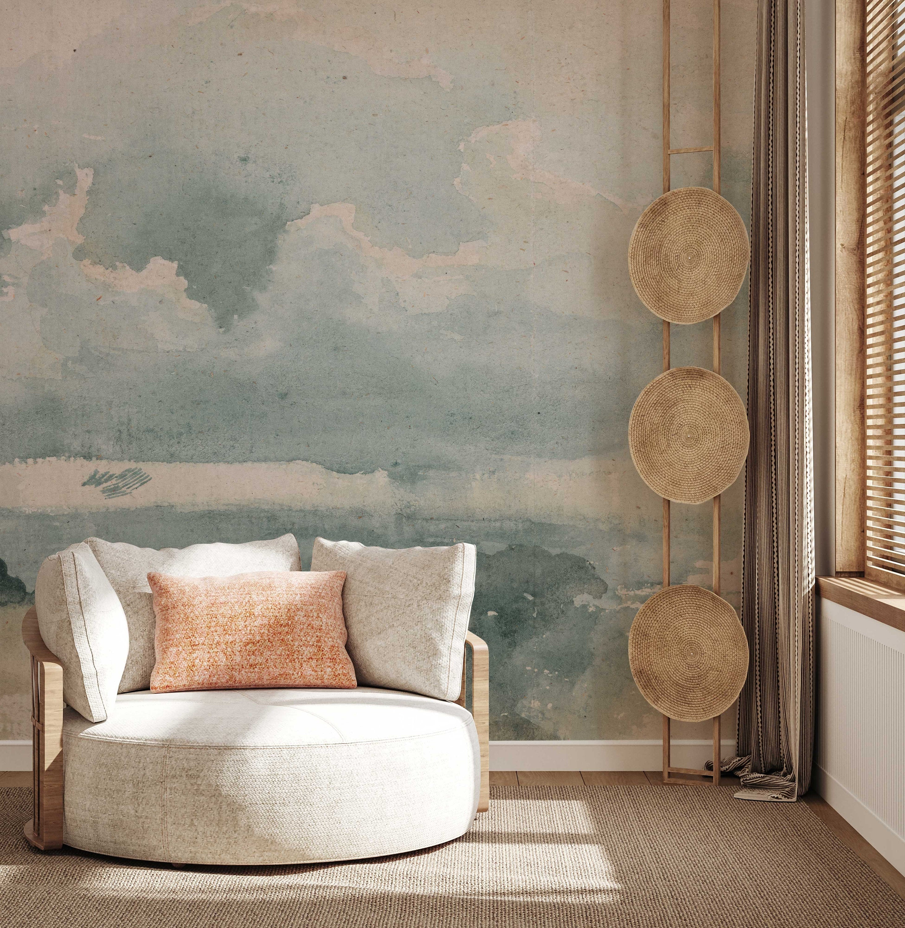 Classic Clouded Wall Mural | Sky Scene Wallpaper