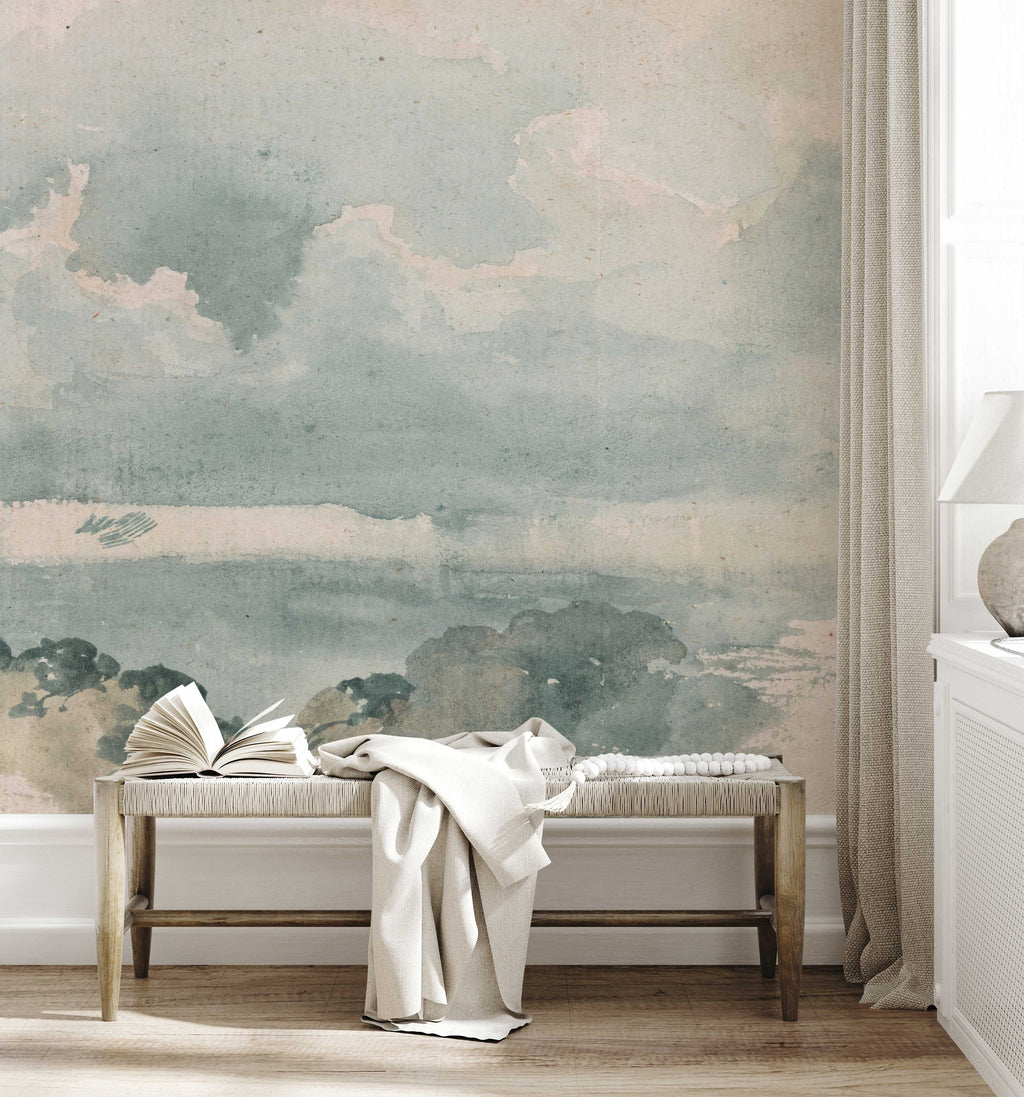 Classic Clouded Wall Mural | Sky Scene Wallpaper