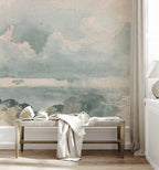 Classic Clouded Wall Mural | Sky Scene Wallpaper