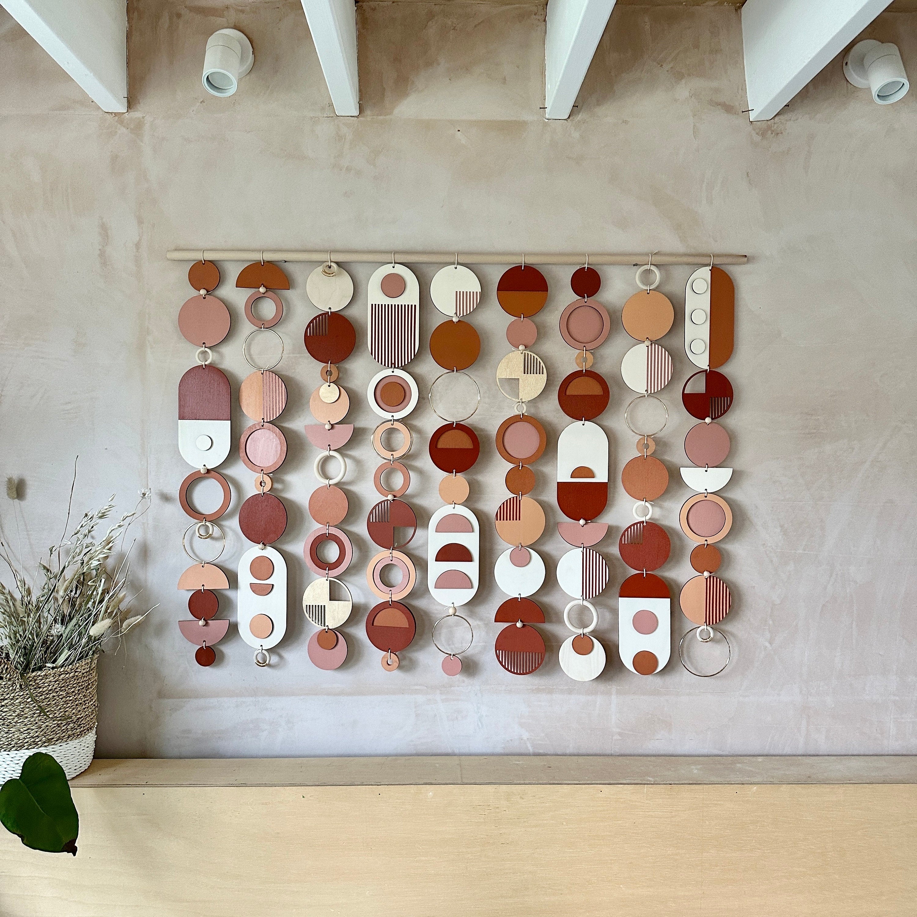 Rich Modern Wall Art - Wood Wall Hanging - Home Decor - Large Centre Piece Art - Wall Tapestry