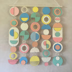 Living Room Wall Decor - Wall Sculpture - Colourful Geometric Decor