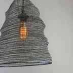 Walton Beehive Large Silver Wire Mesh Lampshade Pendant Ceiling Light