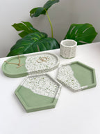 4 Piece Set - Sage Split