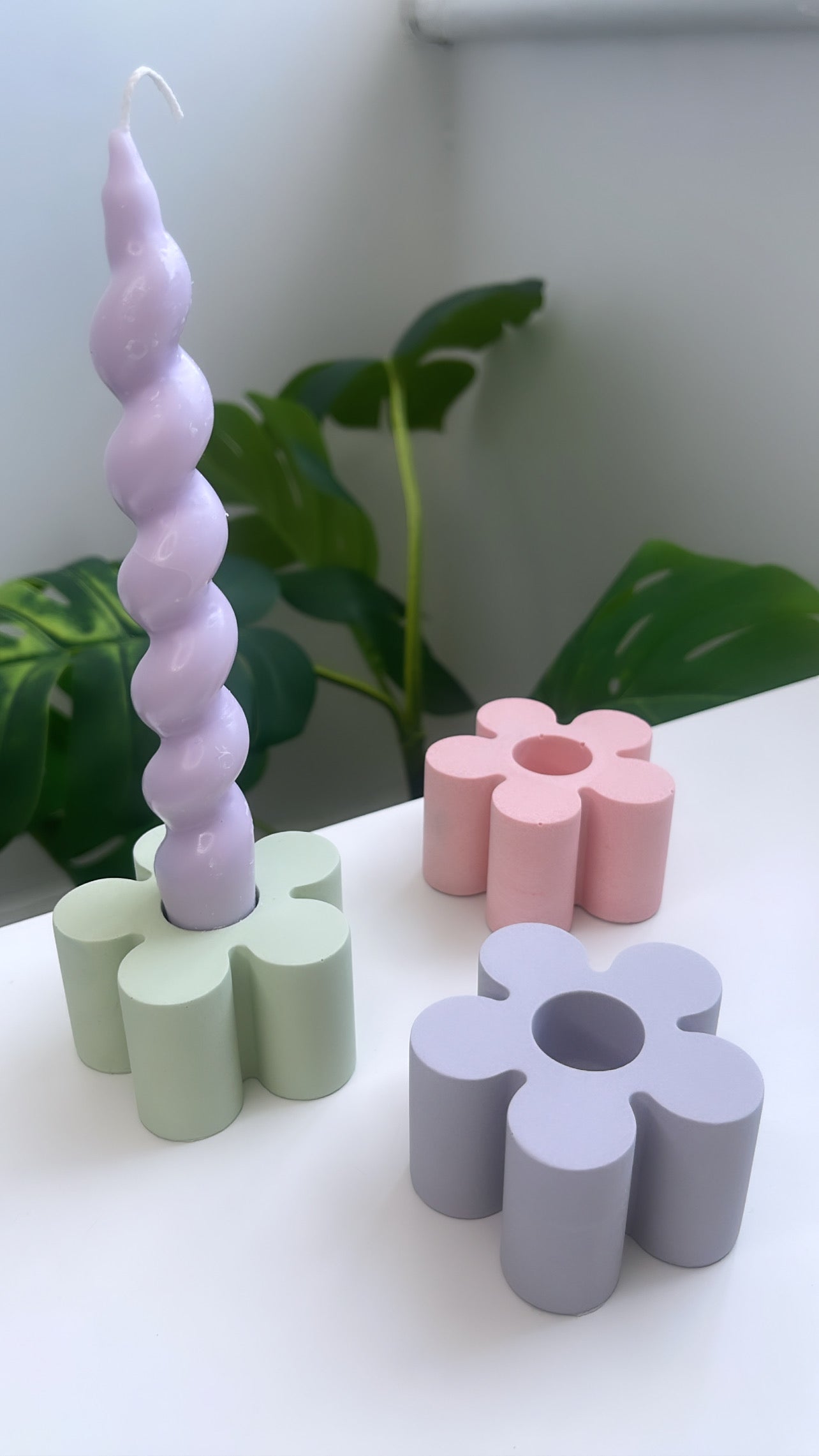 Flower Taper Candle Holder