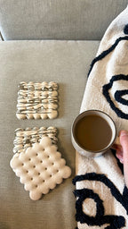 Set of 2 Biscuit coasters