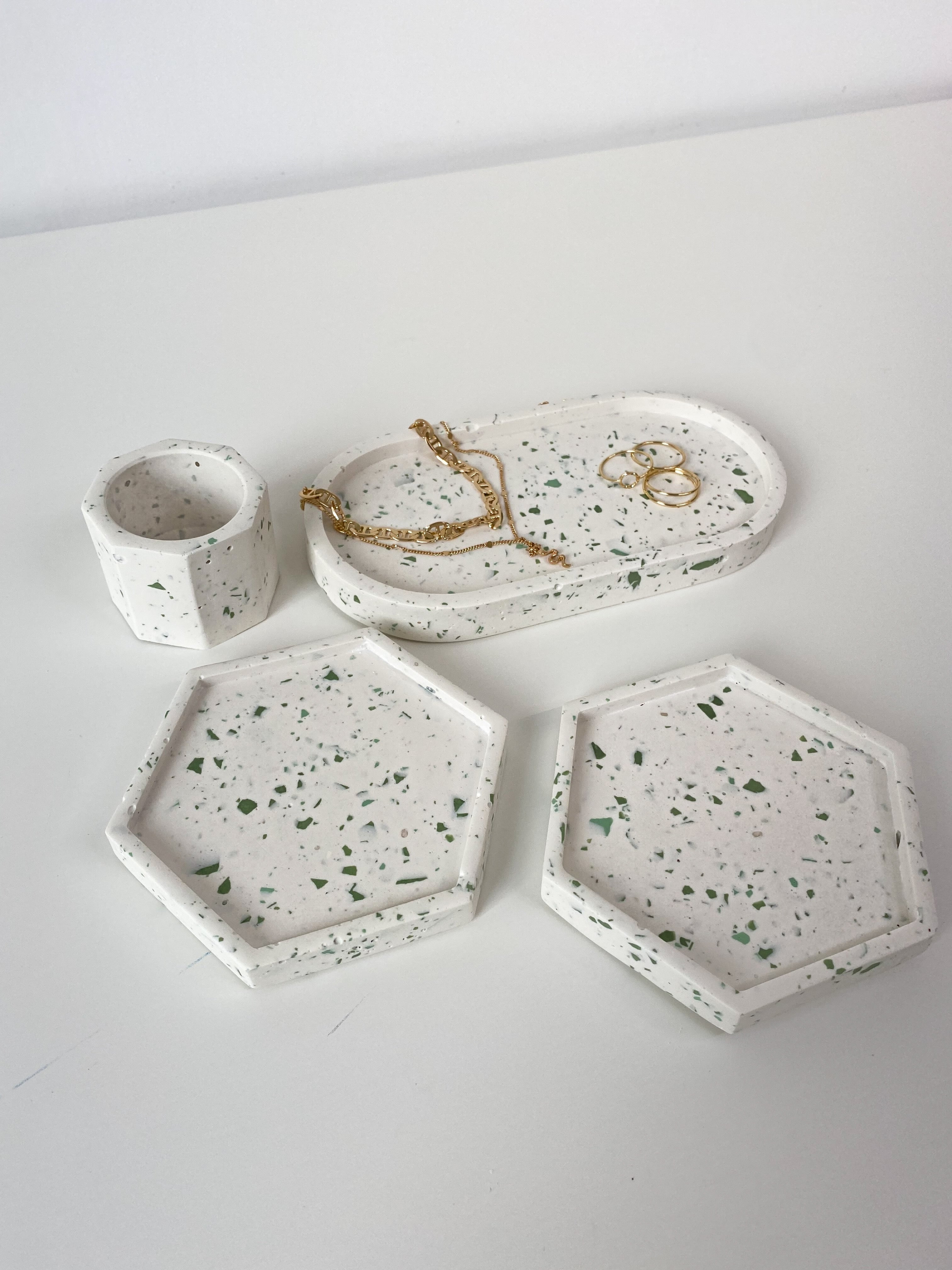 4 Piece Trinket Set - Terrazzo