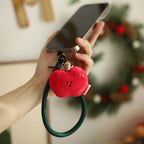 Daily White | Heart Apple Plush Charm