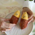 Daily White | Mini Sweet Potato Plush Charm