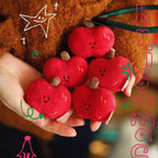 Daily White | Mini Heart Apple Toy Charm
