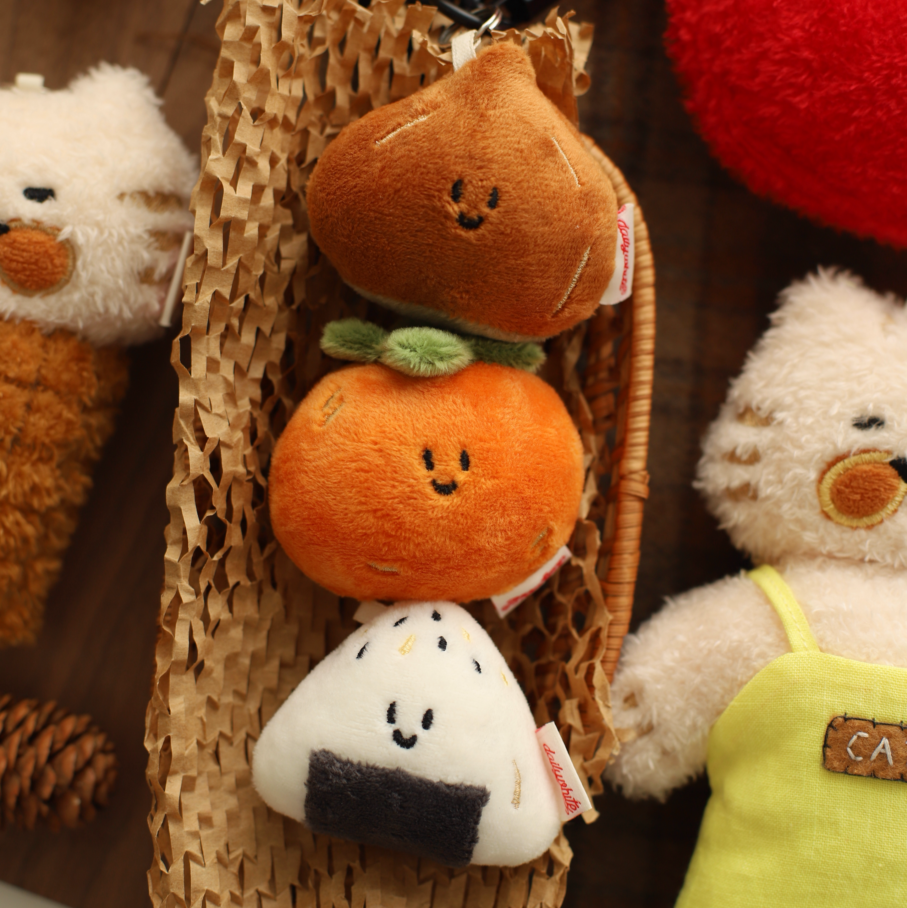 Daily White | Mini Fluffy Onigiri Toy Charm