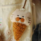 Daily White | Bellin Kitty Ice Cream Cone Plush Charm