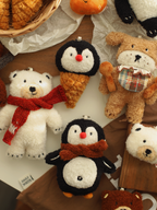 Daily White | Penguin Ice Cream Cone Plush Charm