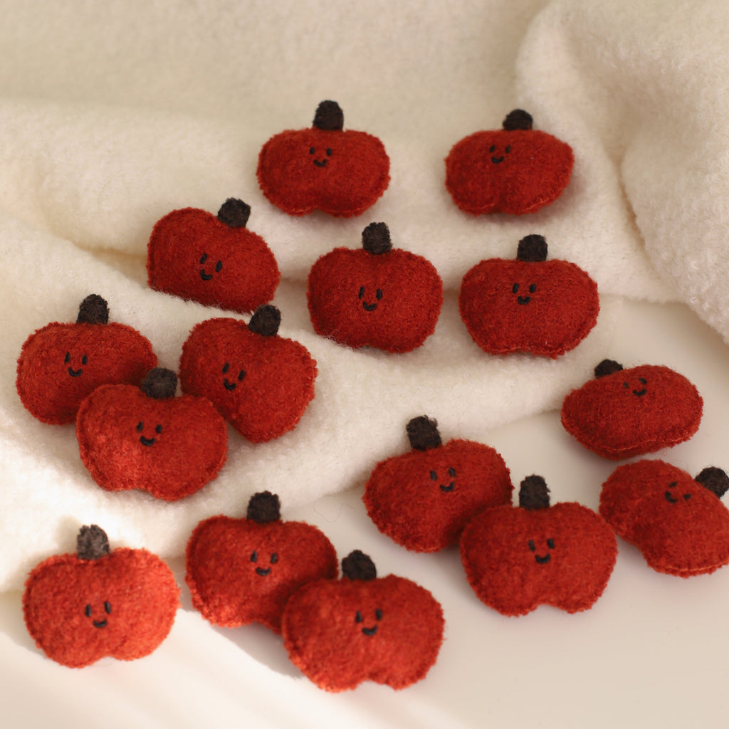 Daily White | Apple Woollen Brooch