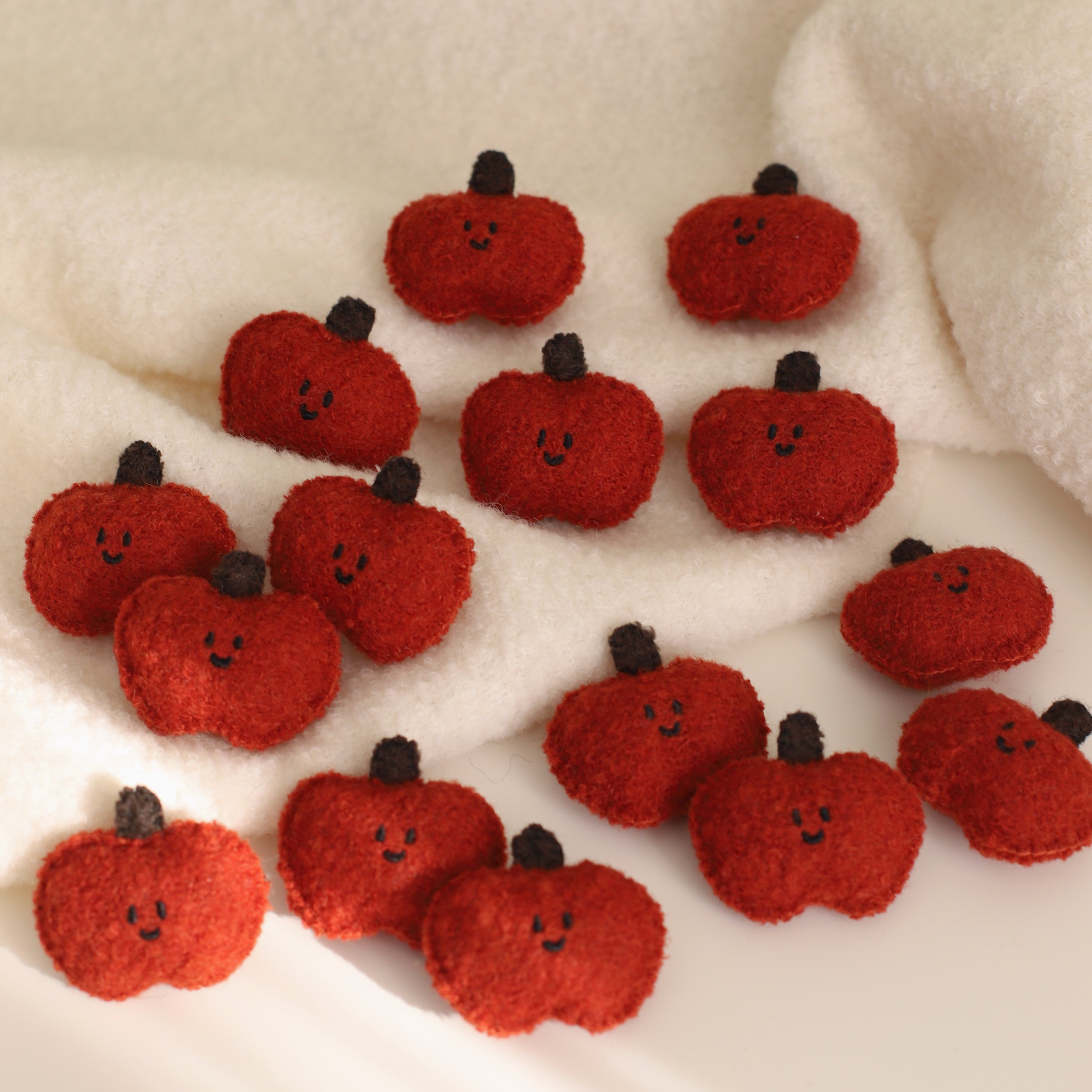 Daily White | Apple Woollen Brooch