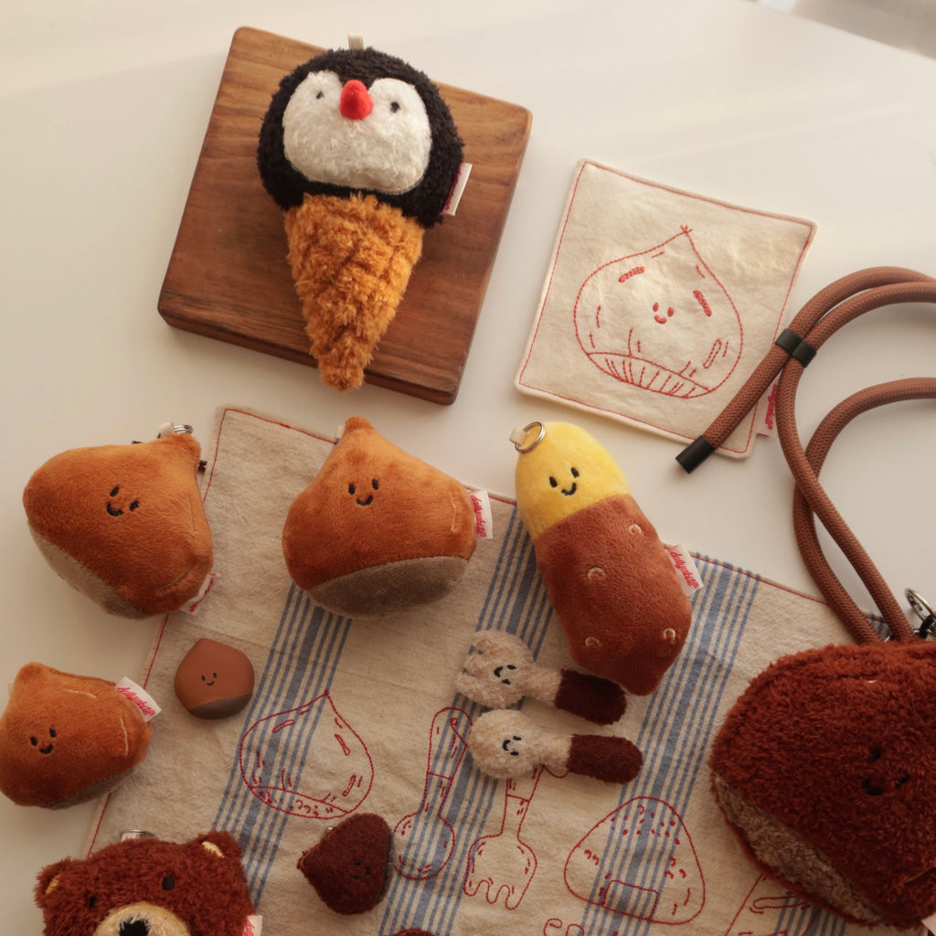 Daily White | Penguin Ice Cream Cone Plush Charm