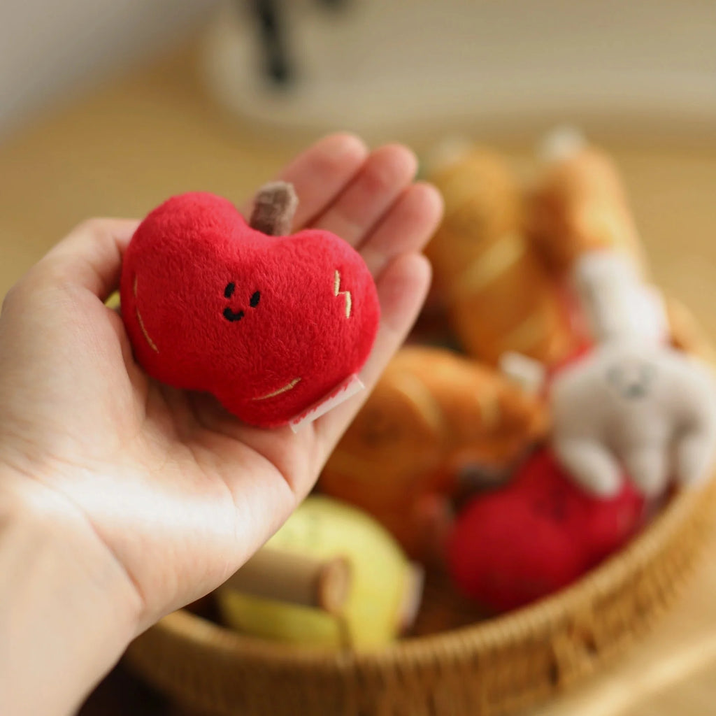 Daily White | Mini Heart Apple Toy Charm