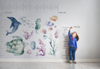 Ocean 2 Wall Decal - Watercolour Decal Set - Nursery Decor - Nursery wall stickers