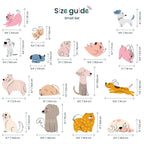 Hand Drawn Dogs Nursery Wall Decals - Cute Puppy Wall Stickers for Baby Room Décor & Kids Bedroom Art