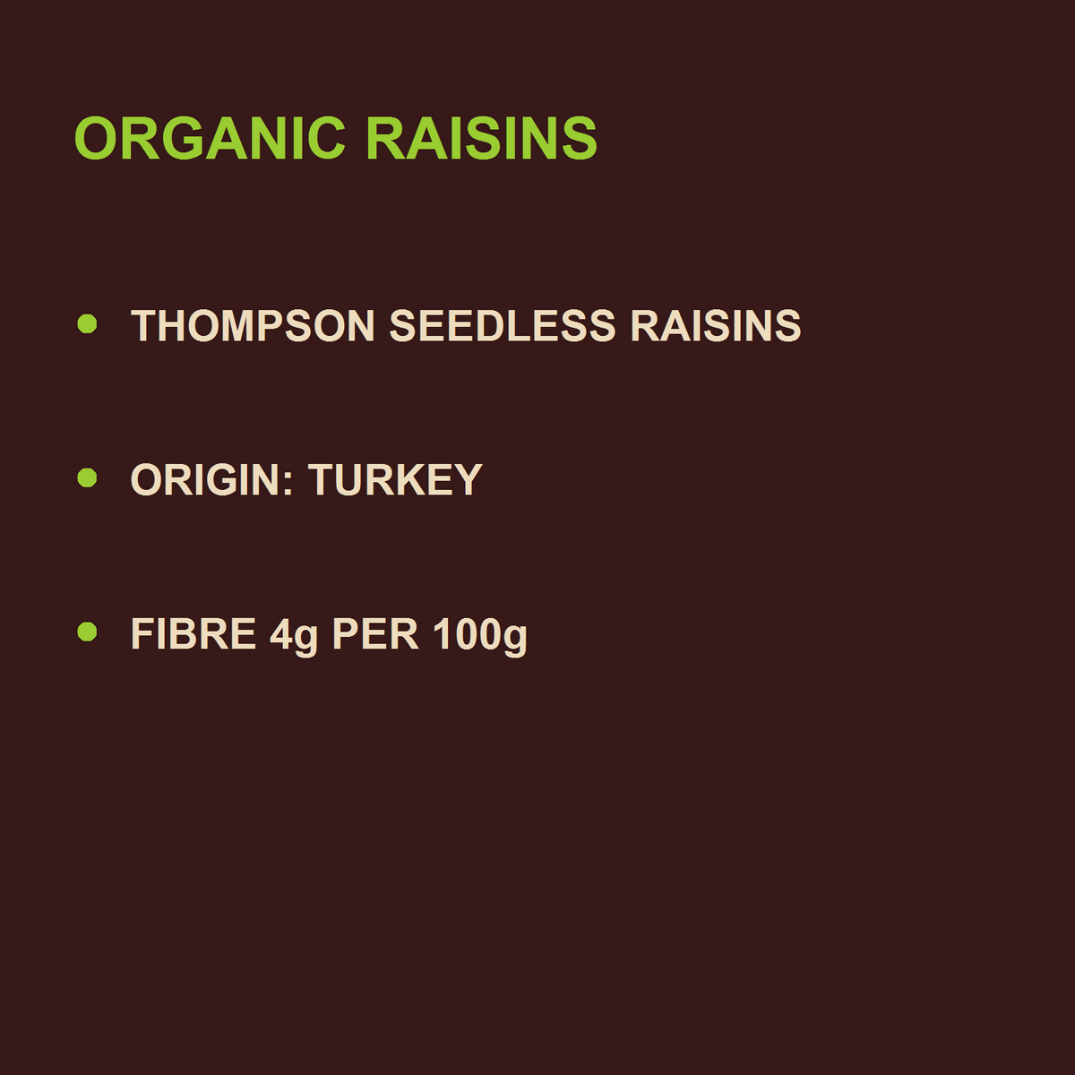 Infinity Foods Bulk Organic Raisins