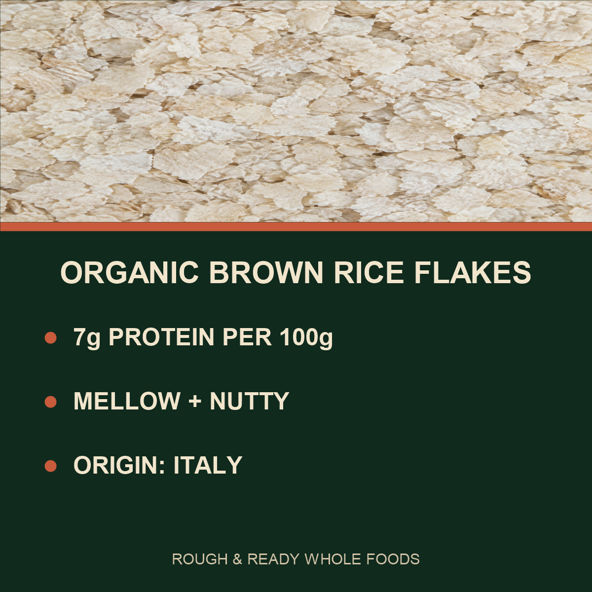 Infinity Foods Bulk Organic Brown Rice Flakes