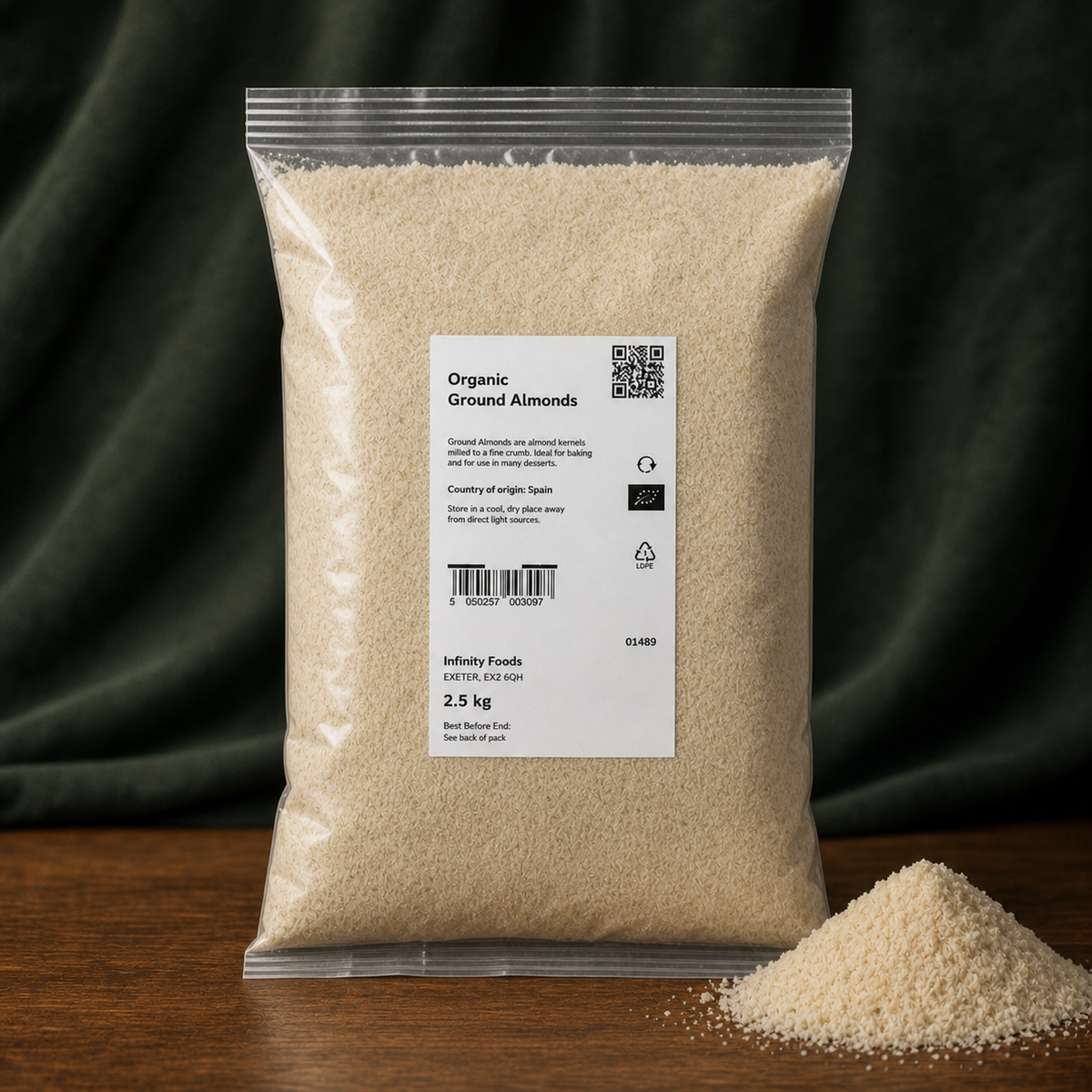 Infinity Foods Bulk Organic Ground Almonds