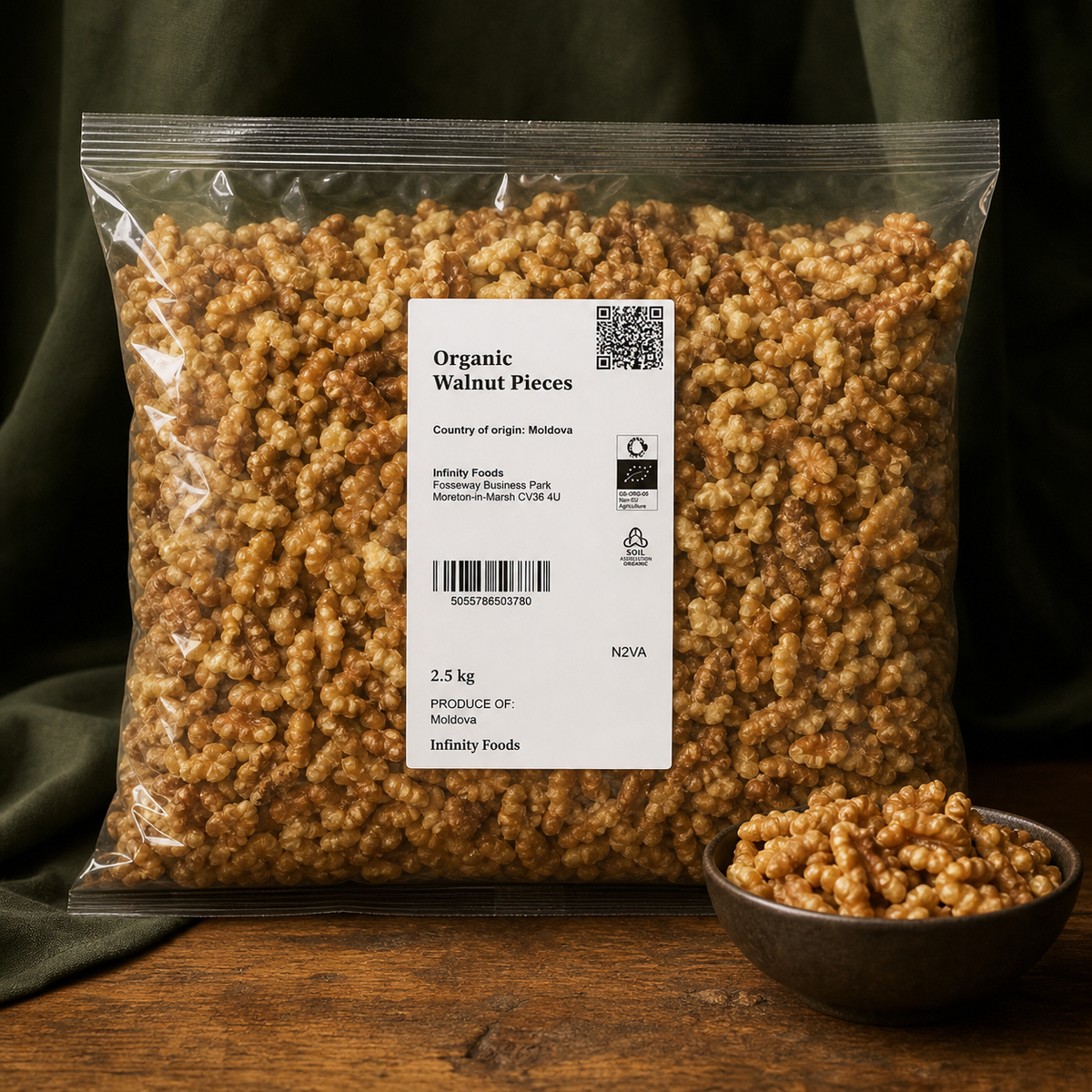Infinity Foods Bulk Organic Walnuts Pieces