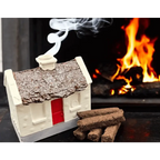 Irish Turf / Peat Incense Smoking Cottage Set